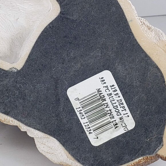 Universal Statuary Bulldog Statue With Cigar & Bowler Hat 1995 Resin - Picture 6 of 8